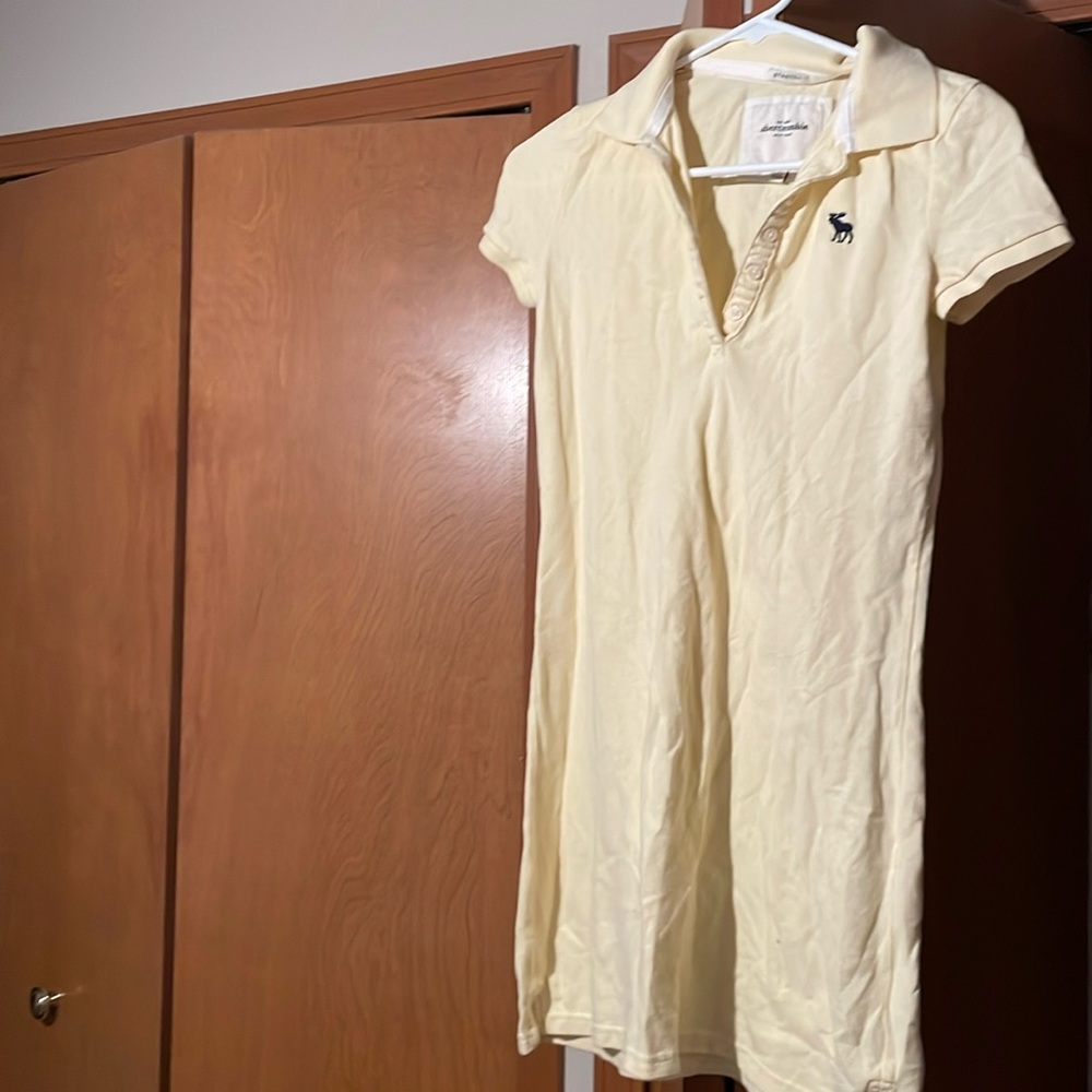 Abercrombie yellow polo dress